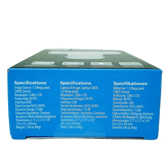 Adesso CyberTrack H3 720P HD USB Webcam with Built in Microphone New - Picture 2 of 14